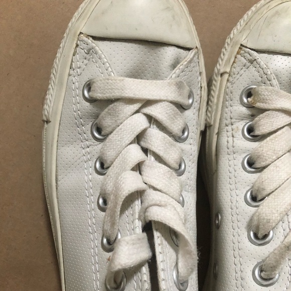 White Converse Sneakers - Picture 7 of 8